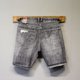 thumbnail image 4 of Pantalones cortos de mezclilla para hombre, de longitud media hasta la rodilla, rectos, cortos, rotos, de lujo, desgastados, elásticos, con cremallera, 4 of 5