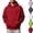 Red, variant on HAJWOH Mens Hoodies Fall Sweatshirt Hooded Collar Drawstring Pullover With Pockets
