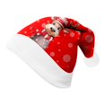 thumbnail image 5 of MAIHAN-Christmas Hat for Adults, Cute Red Deer Funny Christmas Hat for Adults Holiday Xmas Hats for New Year Party Headwear, Striped Design for Holiday Parties(G-Purple,S), 5 of 5