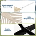 thumbnail image 2 of Heavy Duty Double Hammock with Steel Stand – Portable 2-Person Hammock with Adjustable Frame, Quick Assembly Design – Outdoor Hammock for Patio, Backyard, Garden, Beach, Camping Use, 2 of 8
