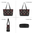 thumbnail image 6 of FORMRS Canvas Laptop Tote Bag for Women with 15.6" Computer Compartments Shoulder Handbag, Red Tartan Pattern, 6 of 7