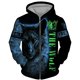 thumbnail image 3 of Sudadera con capucha y cremallera con estampado 3D de lobo y animal genial para hombre y mujer, moda urbana, jersey de gran tamaño para niños, talla europea Y2K, 3 of 5