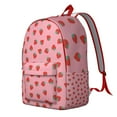 thumbnail image 2 of Sac à Dos d'École J'adore les Fraises, Sac à Dos de Voyage Léger à Motif de Baies Rouges Fruitées avec Port Confortable pour Femmes et Ados, 2 of 5