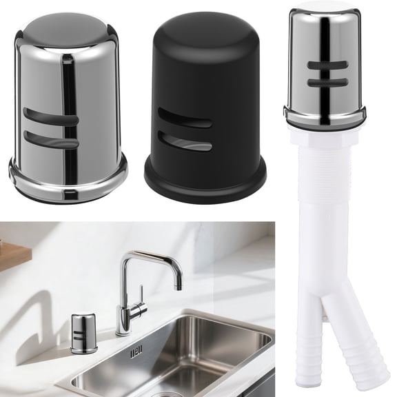 TMWEFUSC 2Pcs Dishwasher Air Gap Cover Universal Plastic Dishwasher Air Gap Cap Replacement Easy to Install for Kitchen Sink