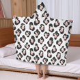 thumbnail image 5 of Cow and Spot White Pattern Hooded Bath Towel Wrap for Teens Ages 3 To 12, Soft Lightweight Quick Dry Microfiber Bath Beach Pool, 50"x30", 5 of 6