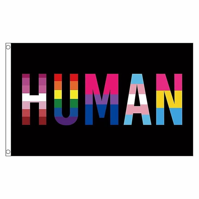 Zxz 90x150cm Lesbian Gay Transgender Pansex Human Lgbt Pride Flag Banner Untuk Dekorasi