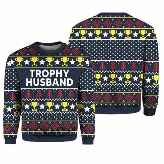 Trophy Husband 3D Christmas Sweater