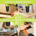 thumbnail image 3 of PULITUO 20V Max Cordless Drill Driver Set, 39 Pieces, 2 Batteries, Storage Bag, Green, 3 of 10