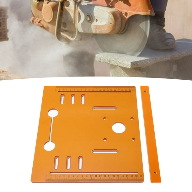 Placa De Inserción De Sierra Circular, Placa Base De Máquina Cortadora De Gran Compatibilidad, Escalas Transparentes De 28x25cm Para Proyectos De Carpintería