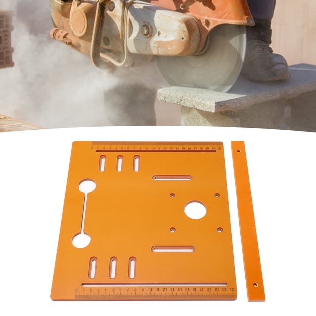 Placa De Inserción De Sierra Circular, Placa Base De Máquina Cortadora De Gran Compatibilidad, Escalas Transparentes De 28x25cm Para Proyectos De Carpintería