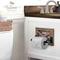 thumbnail image 6 of Autumn Alley Farmhouse Toilet Paper Holder and Towel Ring Set, Wall Mount, Rustic Wall Toilet Paper Holder and Bathroom Hand Towel Holder Decor, Wooden Brown, 6 of 6