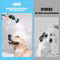 thumbnail image 5 of Dog Wash Hose Sprayer Nozzle with Soap & Shampoo Dispenser, 8 Spray Patterns High Pressure Garden Hose Nozzle for Pet Bathing, Watering & Cleaning, 5 of 8