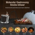 thumbnail image 4 of Portable Cocktail Smoker Infuser Kit with 4 Flavors of Wood Chips, Rechargeable Meat Smoker Gun, Smoke Meat ,Cheese, Cocktails (Silver), 4 of 12