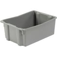 thumbnail image 3 of LEWISBins Polyethylene Container 26"L x 18-3/4"W x 10"H, Gray, Lot of 5, 3 of 3