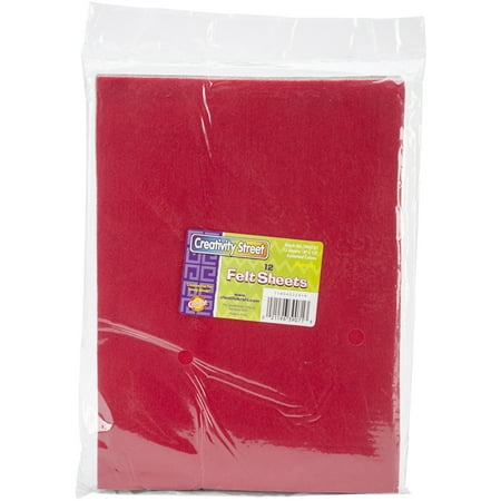 Creativity Street Felt Sheet, Assorted Colors, 9