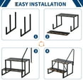 thumbnail image 5 of RV Steps with 1 Handrail,Heavy Duty 2-Step Stable Universal Stair,Portable Mobile Motor Home Stairs for Travel Trailer Pool Hot Tub Trampoline, 5 of 7