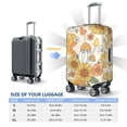 thumbnail image 6 of Bixox Washable Groovy Hippie Flower Mushrooms Printed Luggage Cover, Fashion Suitcase Protector Fits for Medium luggage, 6 of 8