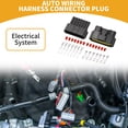 thumbnail image 2 of Conector de arnés de cableado automático de 7 pines Unique Bargains, conector macho hembra impermeable para Nissan, 1 juego, 2 of 6