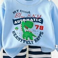 thumbnail image 4 of UAYOTSE Toddler Baby Boy Clothes Boy Fall Winter Outfit Long Sleeve Sweatshirt Jogger Pants Newborn Set,Sizes 12-18 Months, 4 of 5