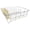 Ivory, variant on 2 Piece Chrome Plated Steel Small Compact Dish Drainer, Bronze