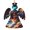 Angel Shape, variant on Wolf Galaxy Fire Space Wooden Christmas Ornament Angel Shape,Xmas Tree Hanging Decoration 6 PCS