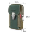 thumbnail image 4 of 10 Uds. Nuevo Bolso Cintura para 6 5 Pulgadas para Hombre para Sitio Construcción Bolso para Monedero Lona Vertical Multifuncional para Exteriores (estilo 1) (verde) Vertical Verde, 4 of 9