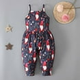 thumbnail image 2 of Edvintorg 1-6Years Baby Rompers Girl Christmas Clearance Cute Print Printing Sling Sleeveless Backless Romper Jumpsuit Christmas Gifts Children's Clothing, 2 of 7