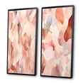 thumbnail image 3 of Designart "Nutshell Abstractions Watercolor Abstract IV" Abstract Shapes Framed Wall Art Set Of 2 - Transitional Pink Framed Wall Art Set Of 2, 3 of 6