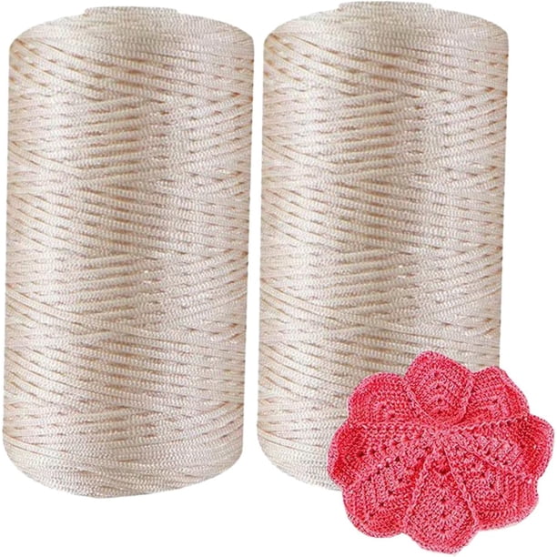 Soft Cord Nylon Crochet Yarn - 100g Roll, 150m Length, For Hats, Baskets, Shoes, Sun Hat Making