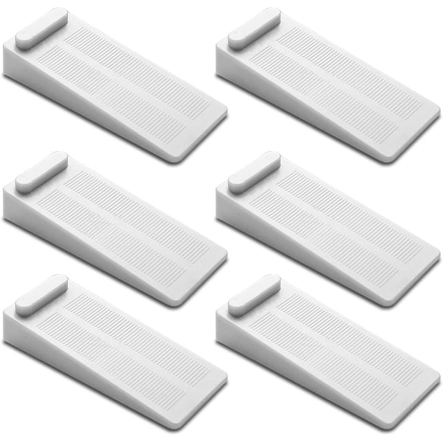Topes de puerta de goma versátiles de alta calidad, diseño hueco antideslizante para suelo, tope de puerta apilable resistente para puertas de madera, metal y vidrio, cuña de tope de puerta apilable