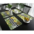 thumbnail image 4 of Lemon Fruit Summer Plaid Placemat Wedding Party Dining r Linen Table Mat Kitchen Accessories Table Napkin, 4 of 7