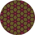 thumbnail image 1 of Ahgly Company Machine Washable Indoor Round Transitional Dark Scarlet Red Area Rugs, 8' Round, 1 of 7
