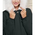 thumbnail image 5 of Winter Coats for Women Warm Fleece Long Back Jacket Thicken Parka with Hood Dark Green L, 5 of 7