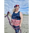 thumbnail image 2 of TIYOMI Plus Size 4th of July Tank Tops For Women Summer American Flag Butterfly Crewneck Camisoles XL 14W 16W, 2 of 6