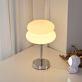 thumbnail image 2 of Lámpara de mesa de cristal Macaron, atenuación tricromática, lámparas de ambiente para sala de estar, protección ocular, luz nocturna, decoración de cabecera de dormitorio de niña, 2 of 5