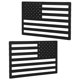 thumbnail image 3 of 1 par de calcomanías huecas con la bandera estadounidense para camionetas y SUV. Calcomanía de repuesto con la bandera estadounidense para camionetas., 3 of 7