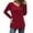 C-Wine Red, variant on FOLUNSI Women's Plus Size Tops Casual Blouses Long Sleeve Flowy Tunic Tops m-4xl