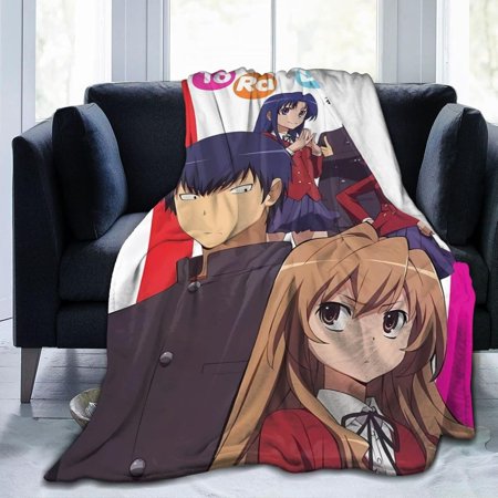 Anime Toradora Blanket Soft Flannel Throw Blankets Lightweight Warm Blanket for Bed Sofa Room Couch Decor 40"x30"