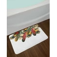 thumbnail image 2 of Peacock Bath Mat, Mystical Colorful Peacock Feathers Vibrant Universal Link Icons Bohemian Theme, Non-Slip Plush Mat Bathroom Kitchen Laundry Room Decor, 29.5 X 17.5 Inches, Multicolor, Ambesonne, 2 of 2
