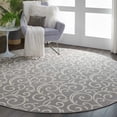 thumbnail image 4 of Eclectic Essentials Gray Bohemian Botanical Area Rug, 4 of 8