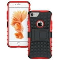 thumbnail image 1 of Nakedcellphone RED GRENADE GRIP RUGGED TPU SKIN HARD CASE COVER STAND FOR APPLE iPHONE 7/8, 1 of 8