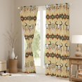 thumbnail image 3 of Feelyou Tribal Sheep Skeleton Black Out Curtains, Wheat Bohemian Aztec Curtains Pack of 2 (42x63 Each), Vintage Dream Catcher Bedroom Curtains, Curtains and Drapes Decor, 3 of 6