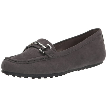 Aerosoles Women's Day Driving Style Loafer, Grey Faux Suede, 9