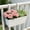 White, variant on NWOKYZGH 1 Pack Metal Iron Hanging Flower Pot, Oval Railing Planter Fence Garden Balcony Planter Hanging Plant Pot Metal Bucket Flower Holders with Detachable Hooks for Outdoor Indoor Home Décor