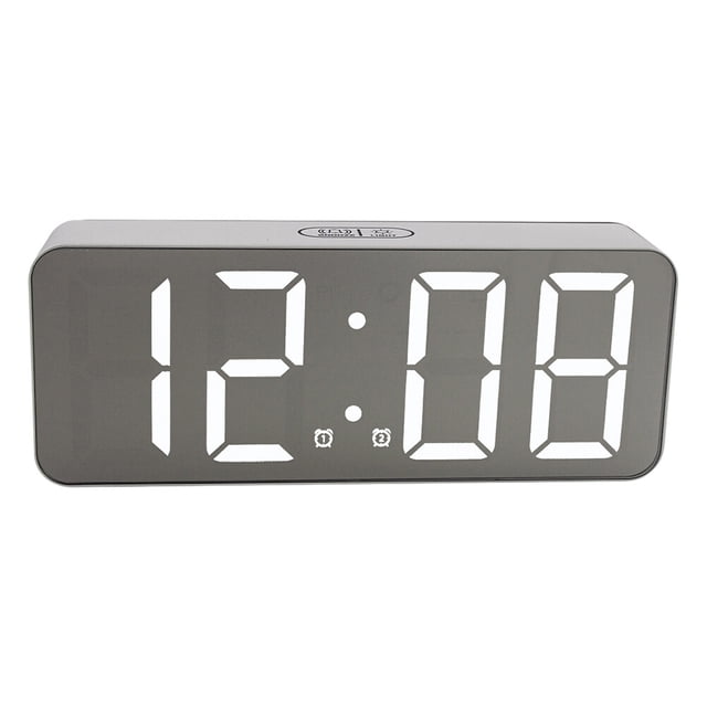 1pc LED Surface Digital Digital Reloj de alarma Reloj de escritorio de calendario sin batería