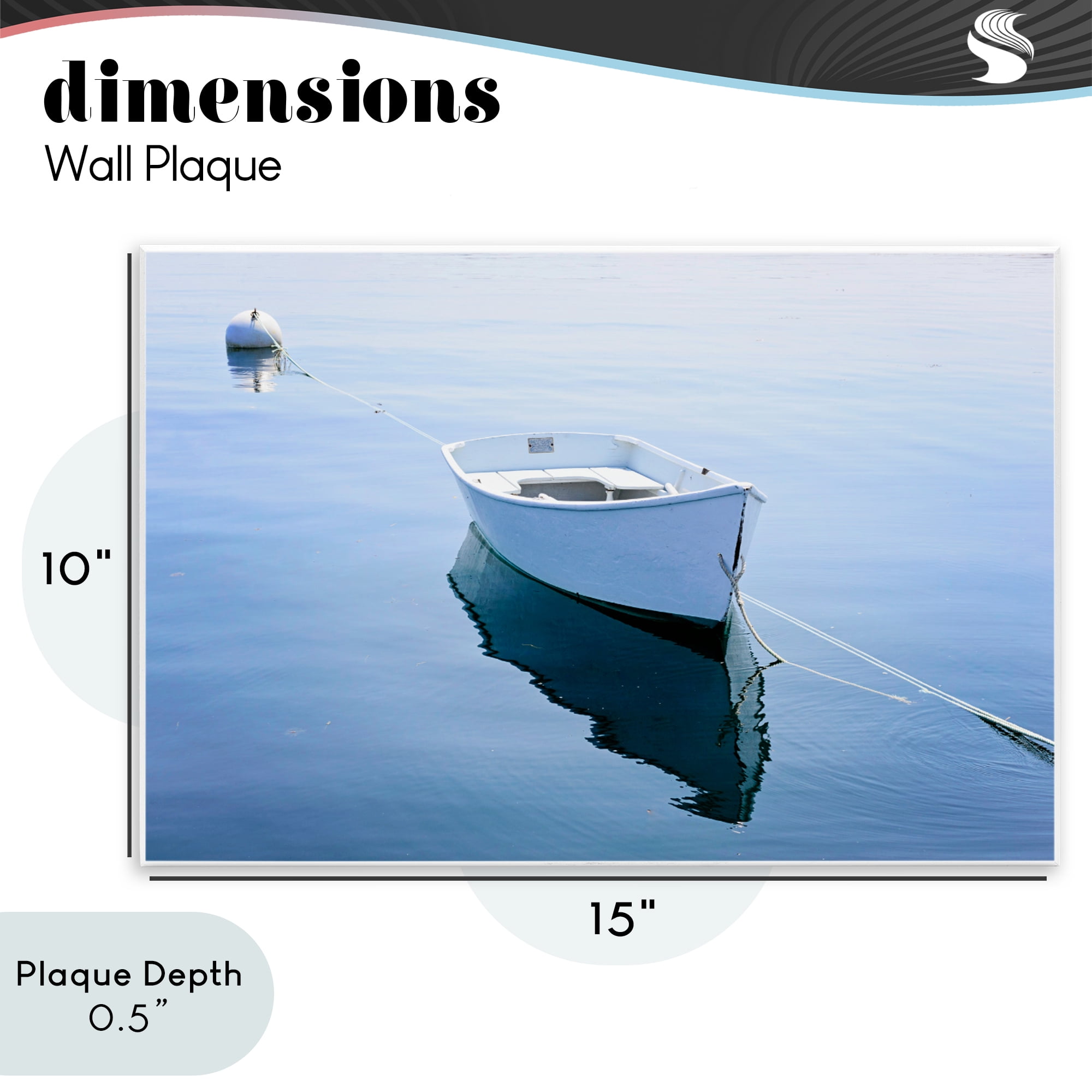 Stupell Industries Boat Tied to Dock Wall Plaque Art, design by JLM Photographs