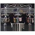 thumbnail image 2 of Jobar Organizing Jewelry Valet, White Coated Wire 24" x 14.5" x 2.5", 2 of 3