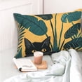 thumbnail image 4 of Easygdp Cat Hiding In Potted Plants for Soft Pillow Case Pillow Protectors,Perfect for Sleeping (Pillow Core Not Included)-16"x24", 4 of 6
