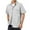 White, variant on Men's Linen Short Sleeve Button Down Shirt - Casual Summer Outdoor Shirt, Turn-Down Collar, -Resistant, M-XXXXXL Sizes