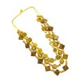 thumbnail image 3 of Collar estilo bohemio retro para mujer, con cuentas de madera tejidas a mano y cáscara de coco, joyería de playa, colgante para damas y niñas (amarillo), 3 of 7